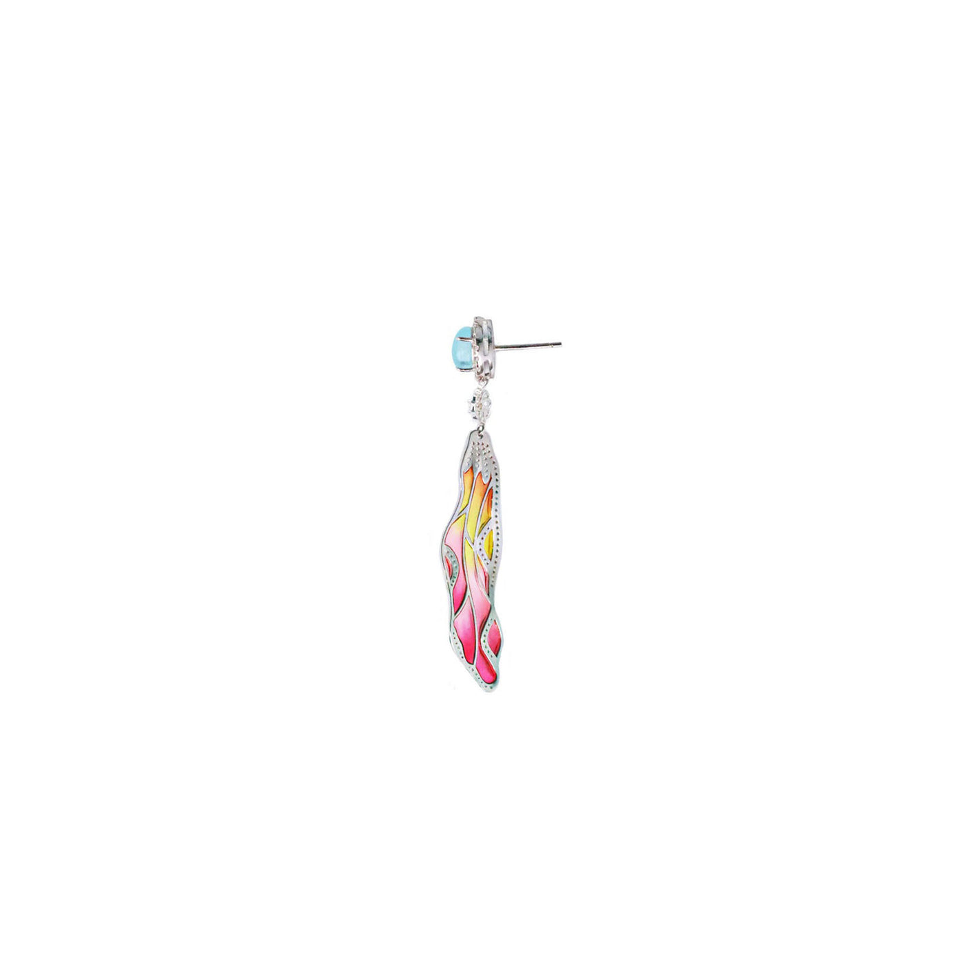 Firefly Enamel Earring - Pink | Angela Jewellery Australia
