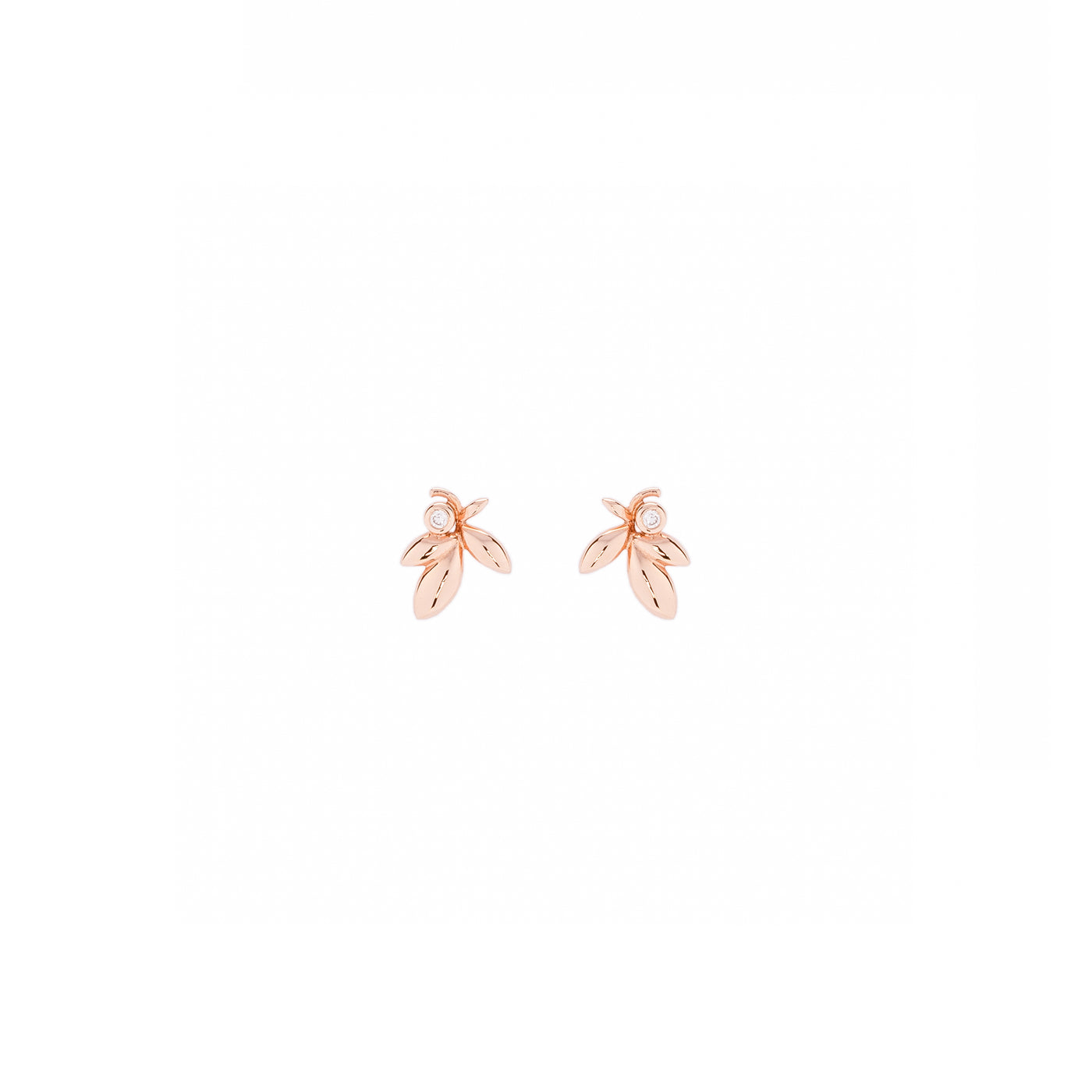 Leafy Diamond Earring