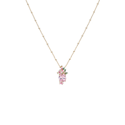 Sweet bloom Necklace  - Pink