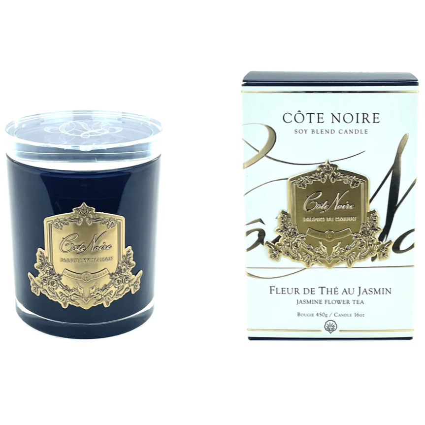 COTE NOIRE-JASMINE FLOWER TEA - GOLD BADGE CANDLE