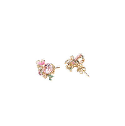 Sweet bloom Ear Stud  - Pink