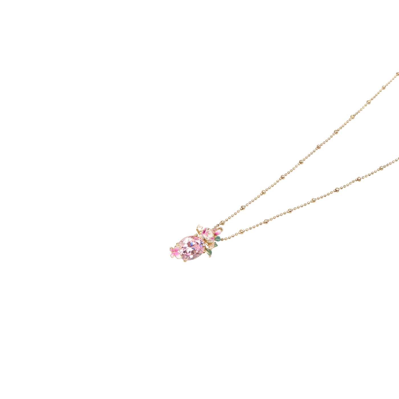 Sweet bloom Necklace  - Pink
