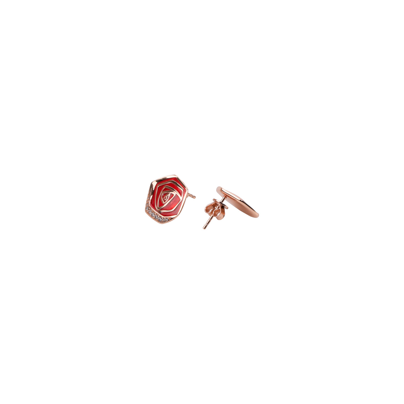 Rose Garden Earring - Red