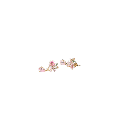 Sweet bloom Ear Drop  - Pink