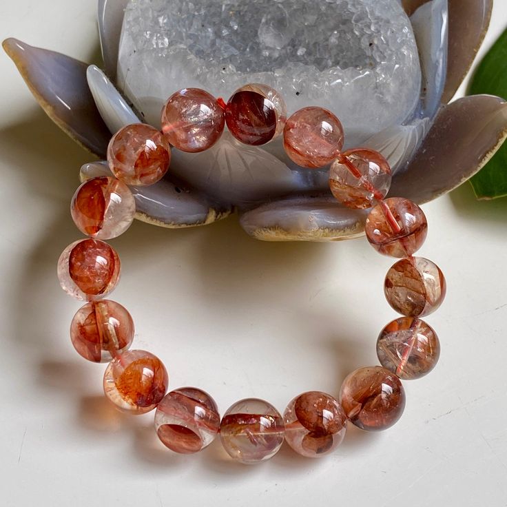 Red Hematoid Quartz Bracelet