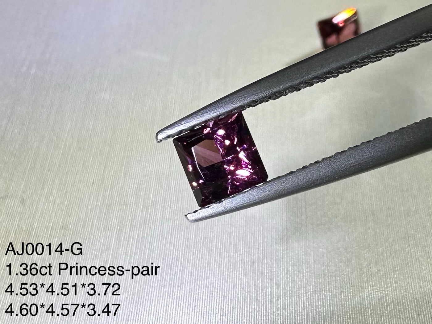 1.36ct Malaya Garnet -Pair