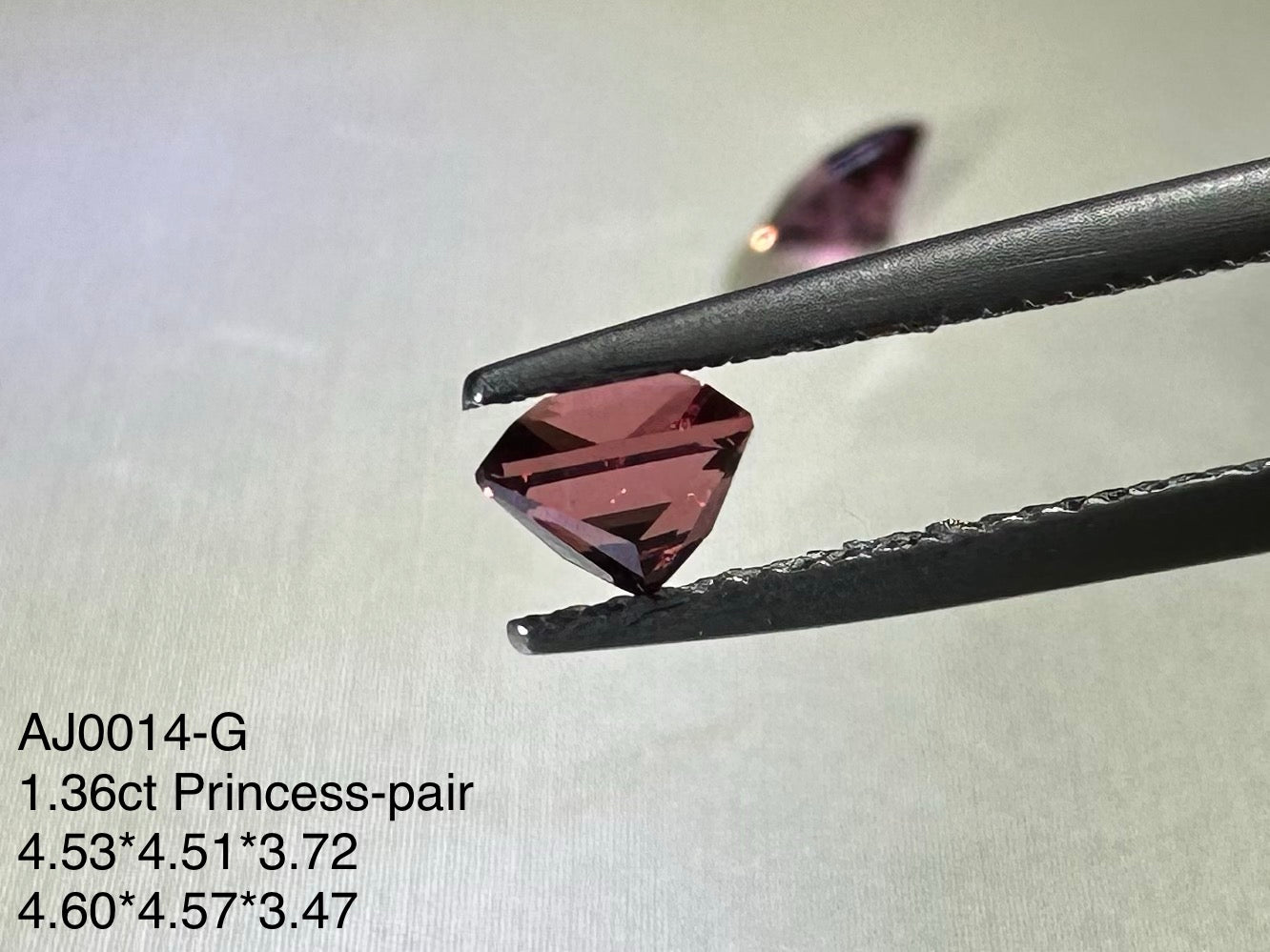 1.36ct Malaya Garnet -Pair