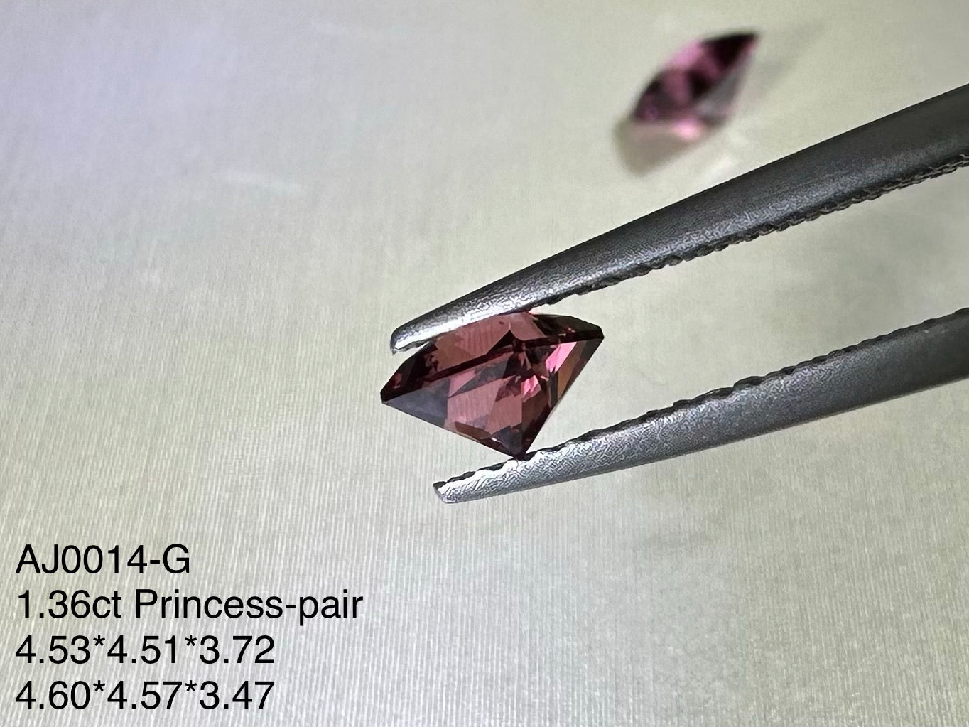 1.36ct Malaya Garnet -Pair
