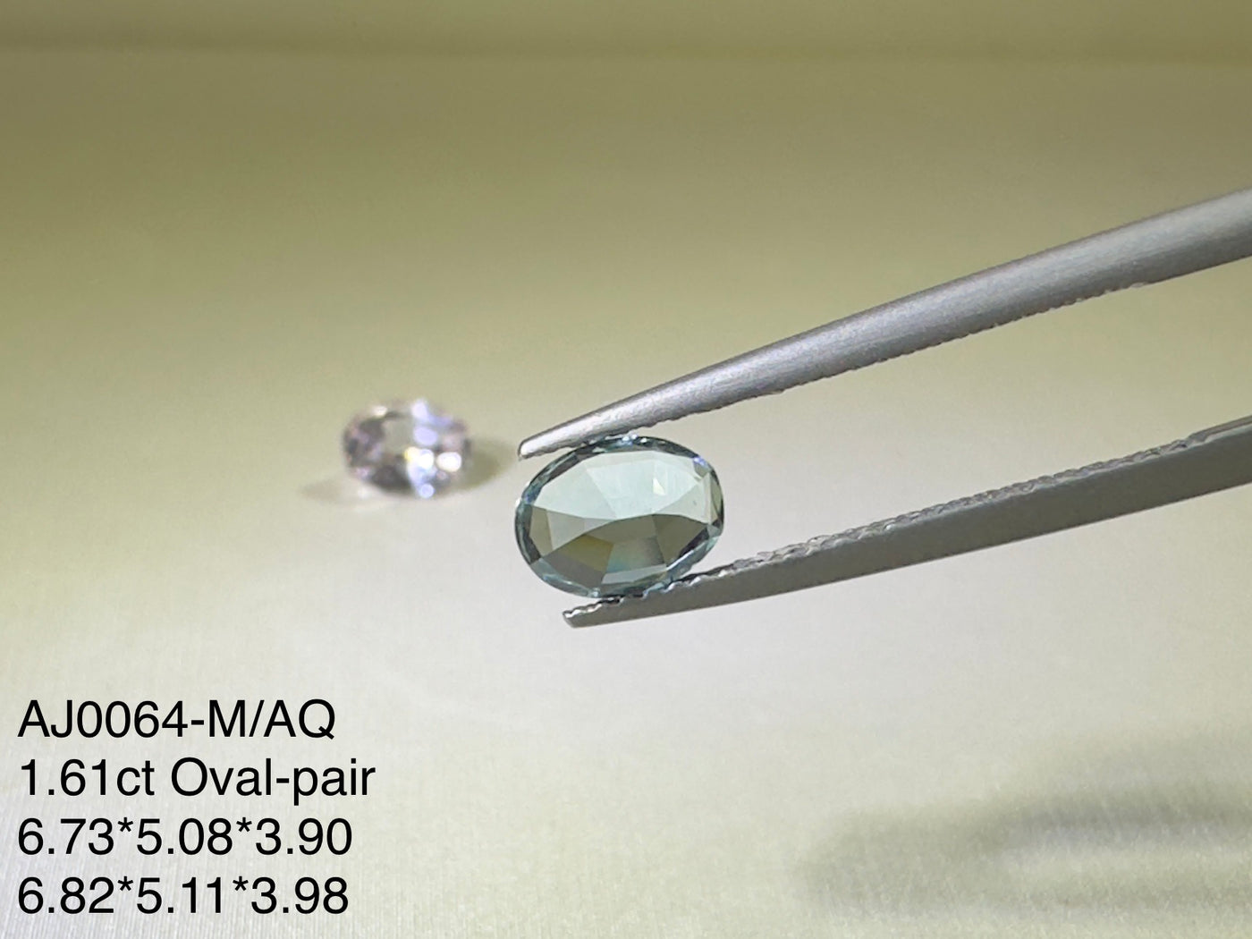 1.61ct Morganite/Aquamarine-Pair