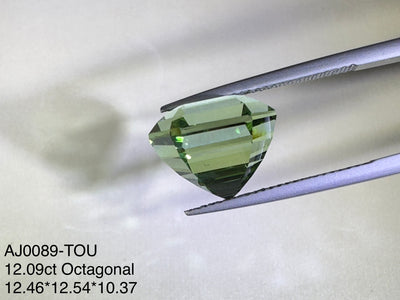 12.09ct Green Tourmaline