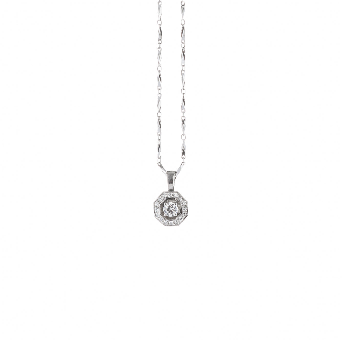 Lucky Compass Diamond Necklace