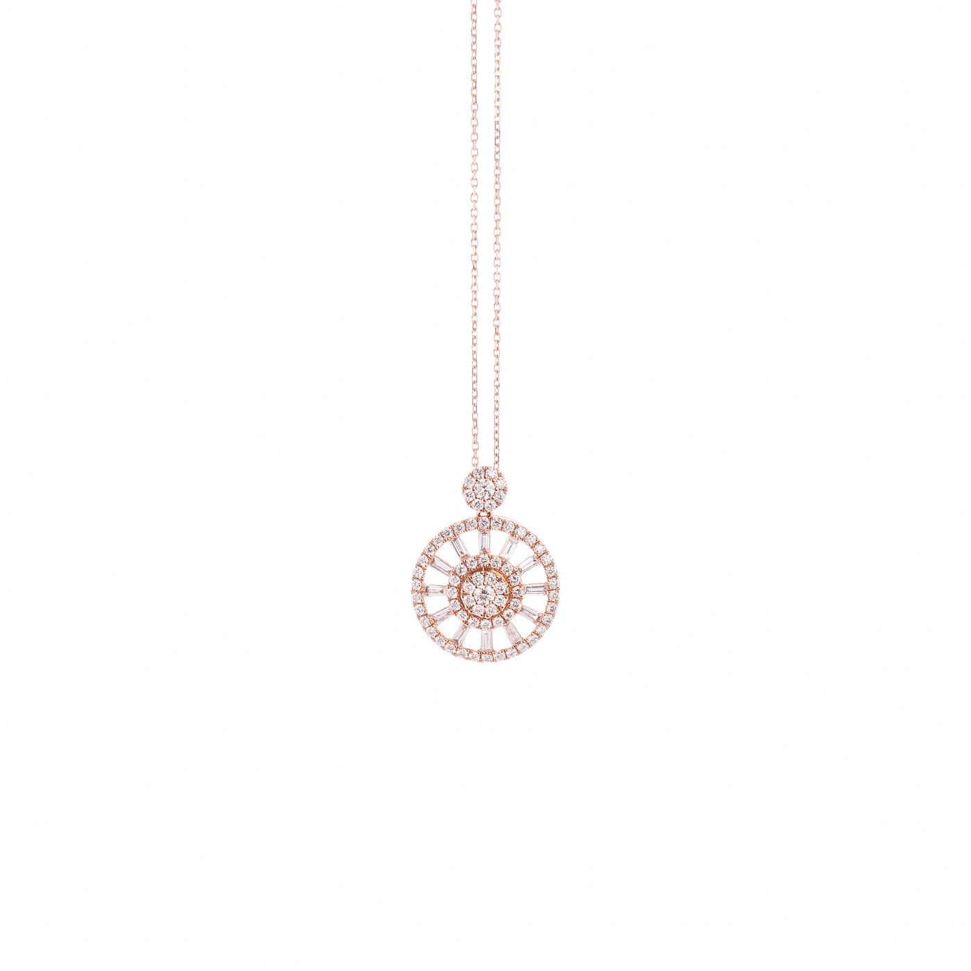 Lucky Ferris Wheel  Diamond Necklace