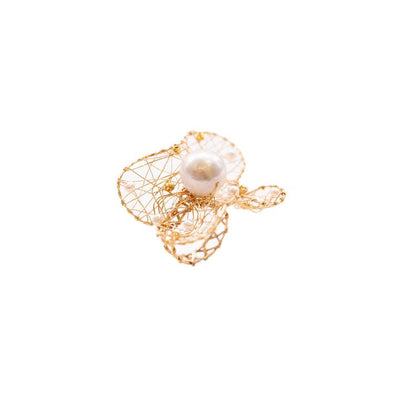 Camelia Pearl Ring