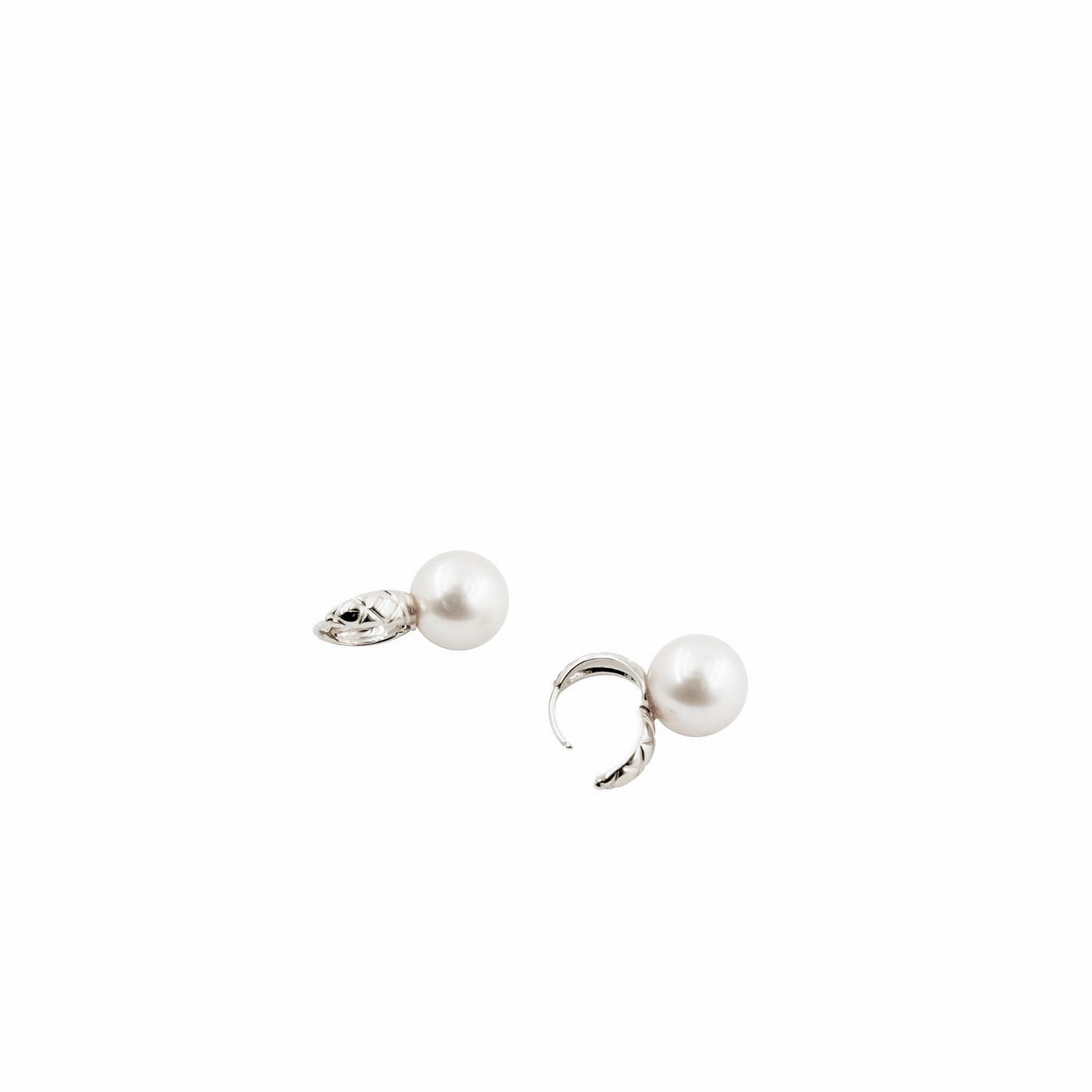 Gabrielle Pearl Earring-White Gold