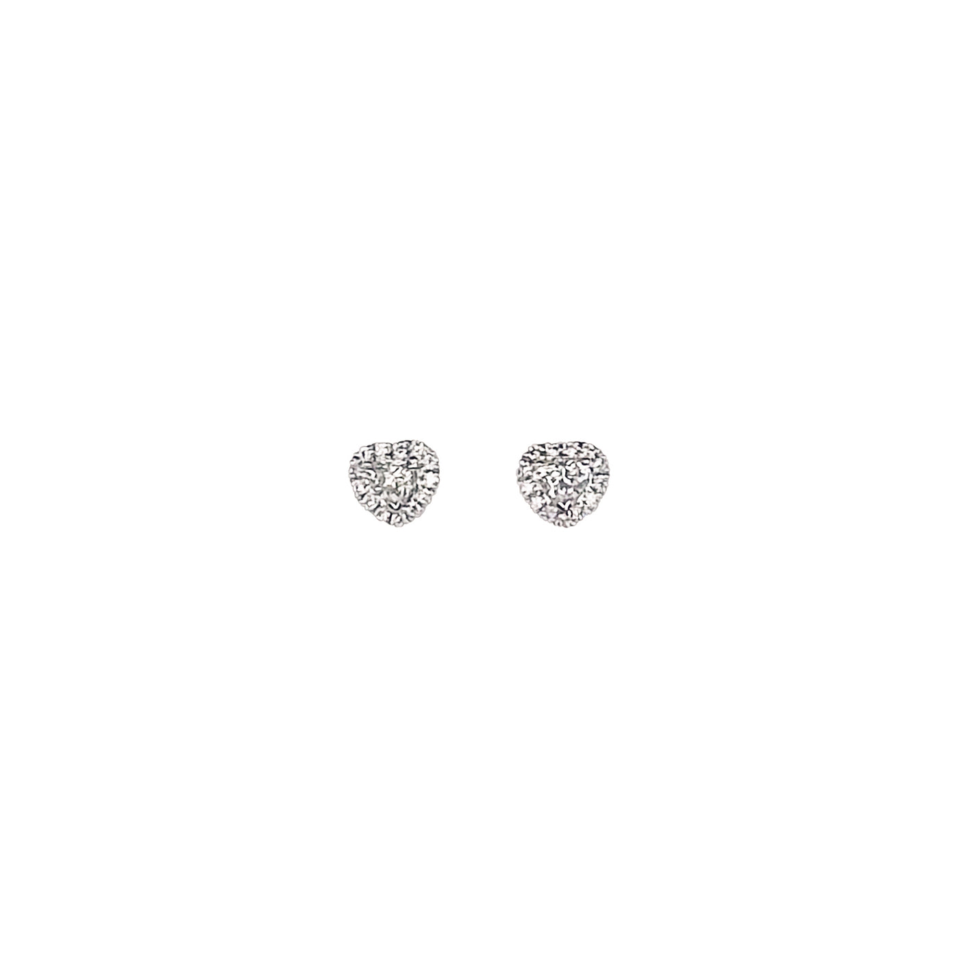 Heart-shaped Diamond Ear Stud