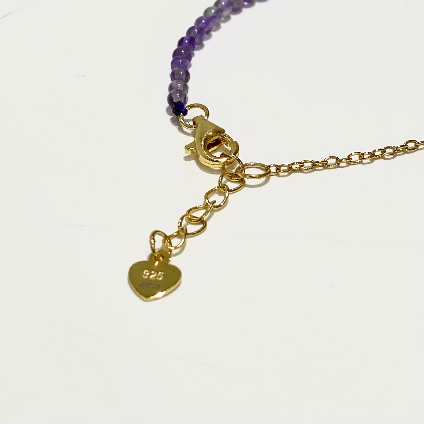 Angel Symbol Amethyst Bracelet