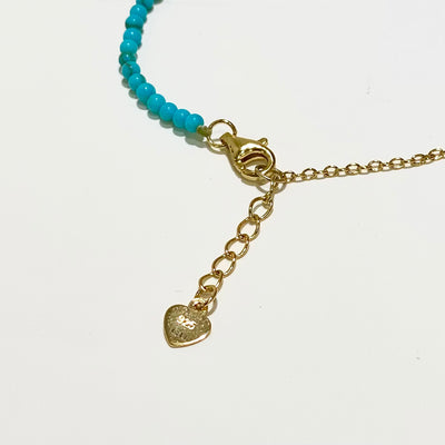 Peace Symbol Turquoise Bracelet