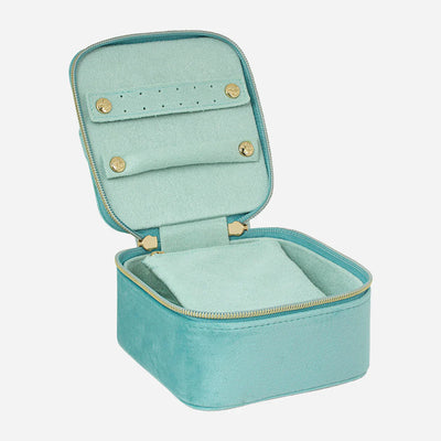 Jewellery Cube - Luxe Velvet Seafoam