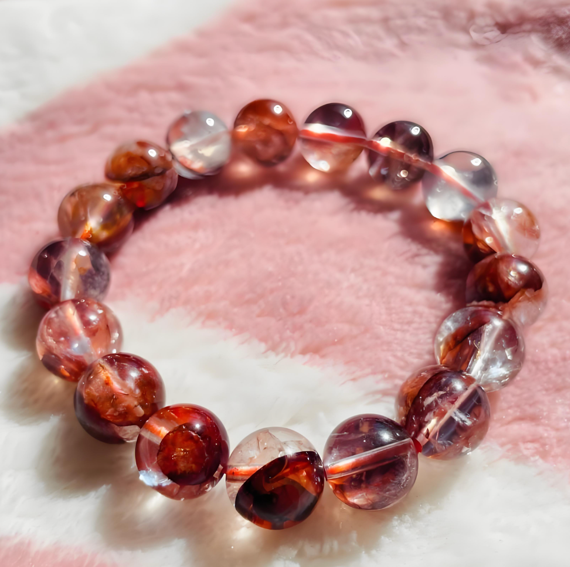 Red Hematoid Quartz Bracelet