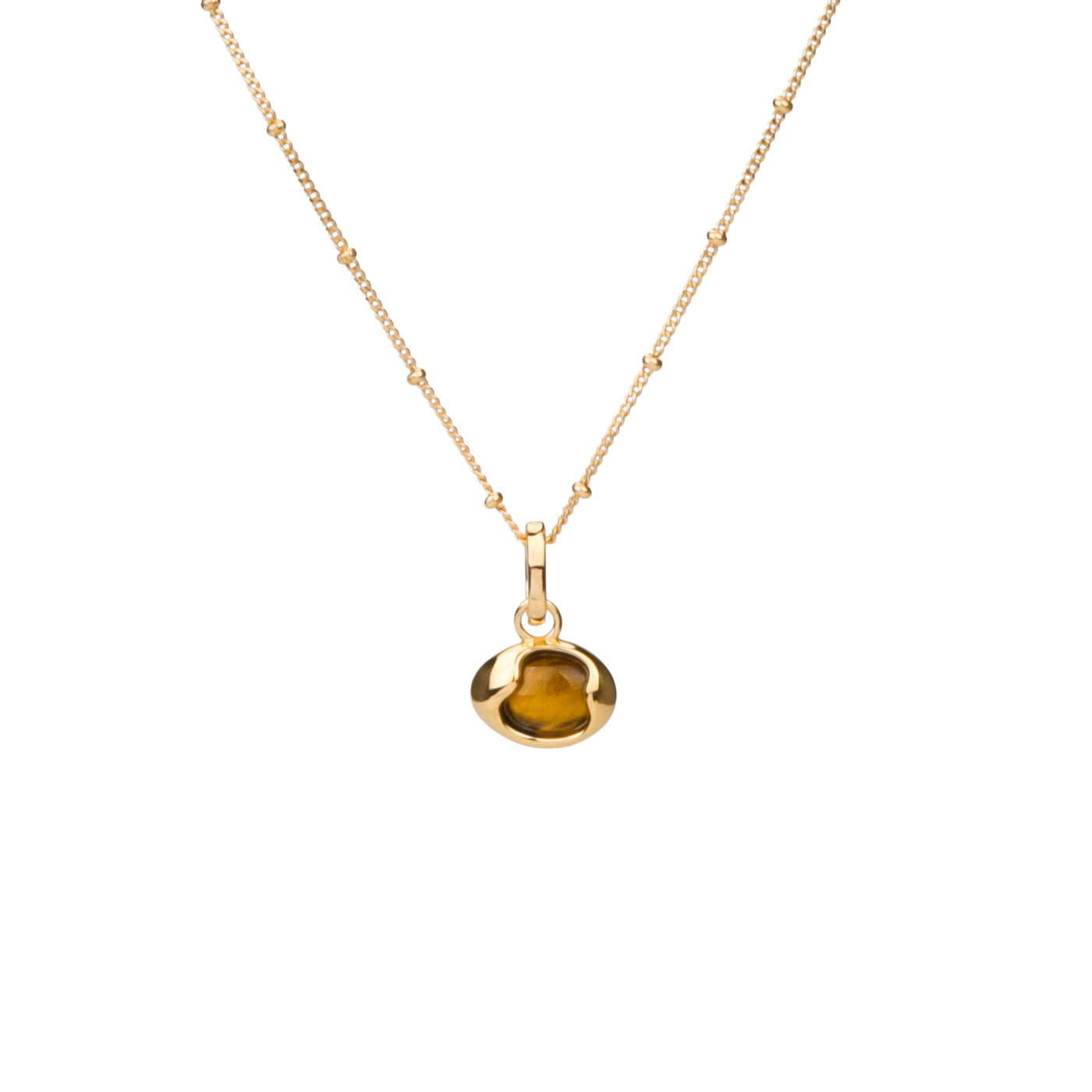 Tiger Eye Necklace Oval