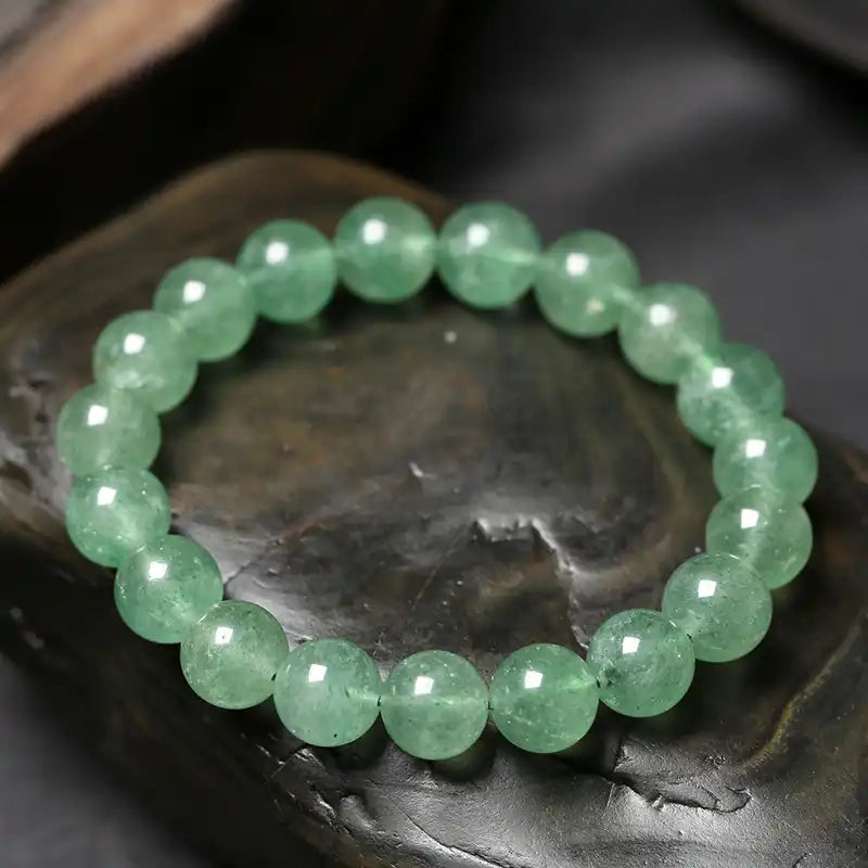 Green Strawberry Quartz Bracelet