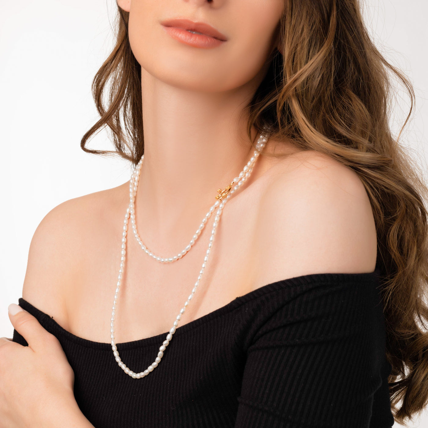 Arian Mini Pearl Long Necklace | Angela Jewellery Australia