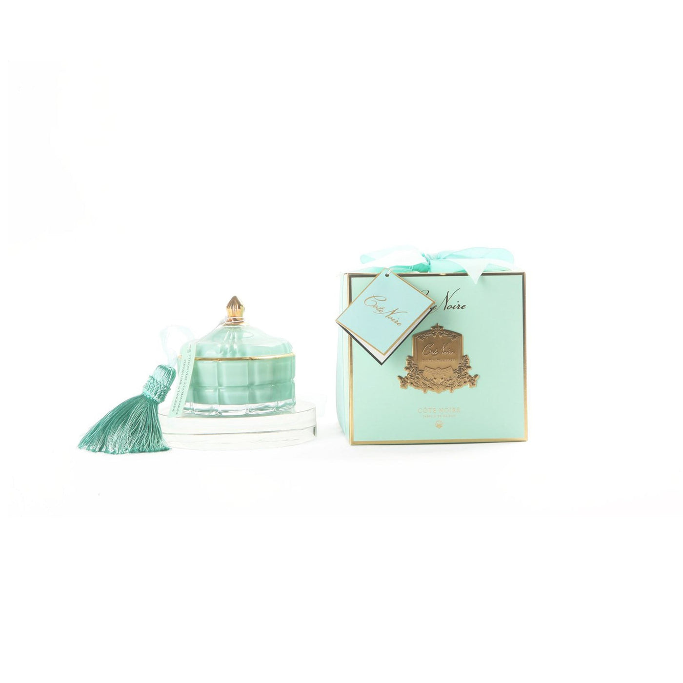 ART DECO CANDLE - TIFFANY BLUE - VERT ANIS | Angela Jewellery Australia