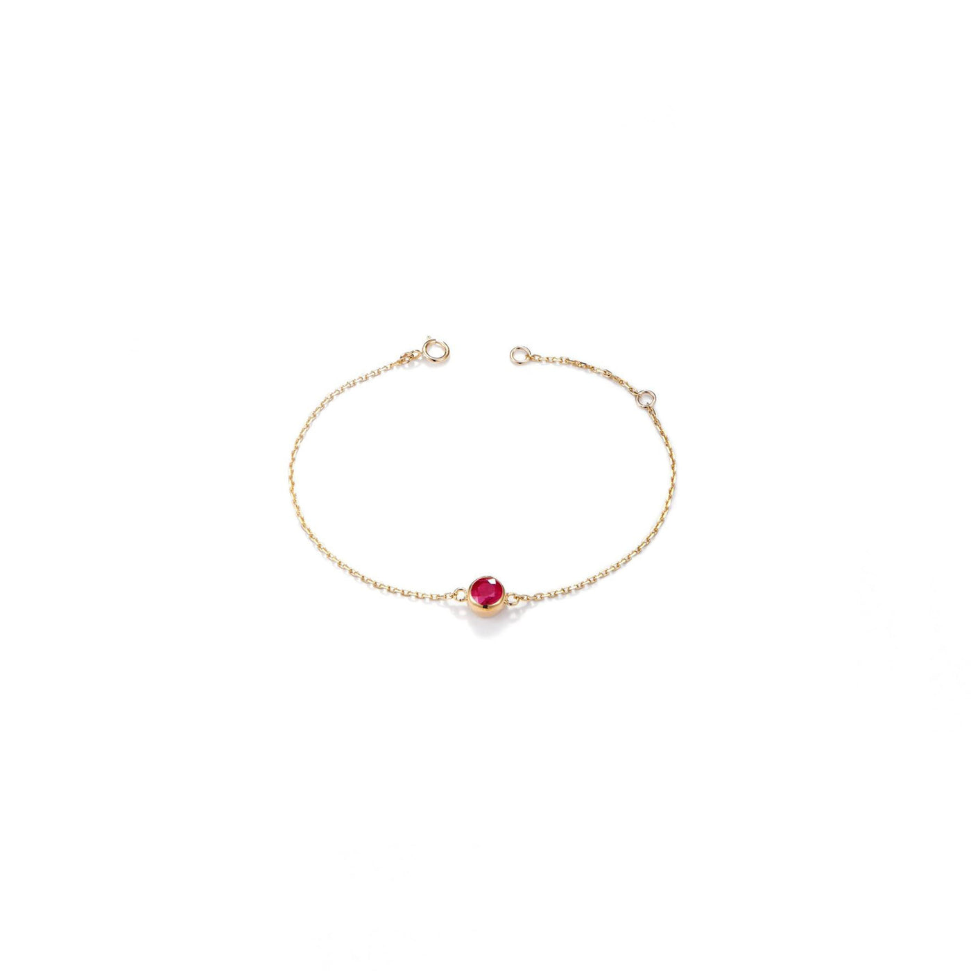 Birth Stone Ruby Bracelet | Angela Jewellery Australia