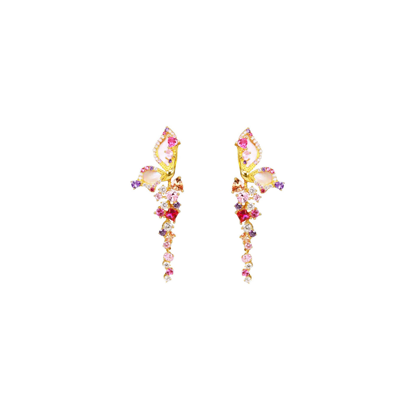 Bella Pair Earring - Pink | Angela Jewellery Australia