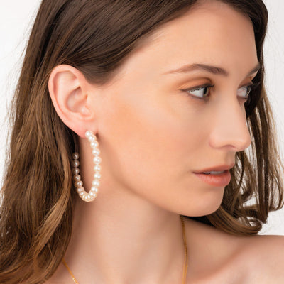 Estelle Pearl Earring - Medium | Angela Jewellery Australia