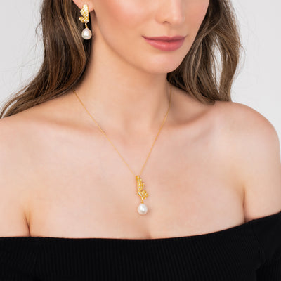 Fly Pearl Necklace | Angela Jewellery Australia
