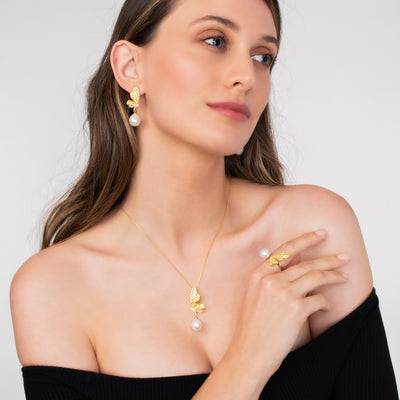 Fly Pearl Earring | Angela Jewellery Australia