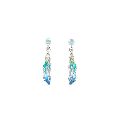 Firefly Enamel Earring - Blue | Angela Jewellery Australia