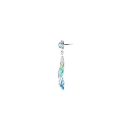Firefly Enamel Earring - Blue | Angela Jewellery Australia