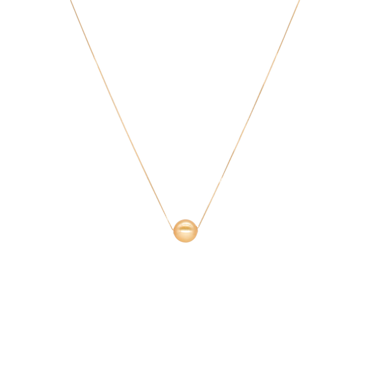 Noble Pearl Necklace-Gold