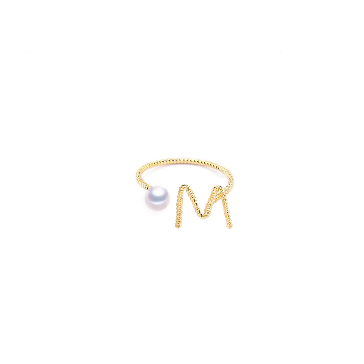 Initial Letter M Ring | Angela Jewellery Australia