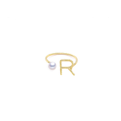Initial Letter R Ring | Angela Jewellery Australia