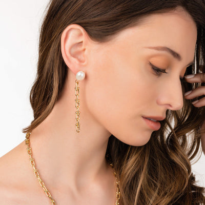 Giois Pearl Drop Earring | Angela Jewellery Australia