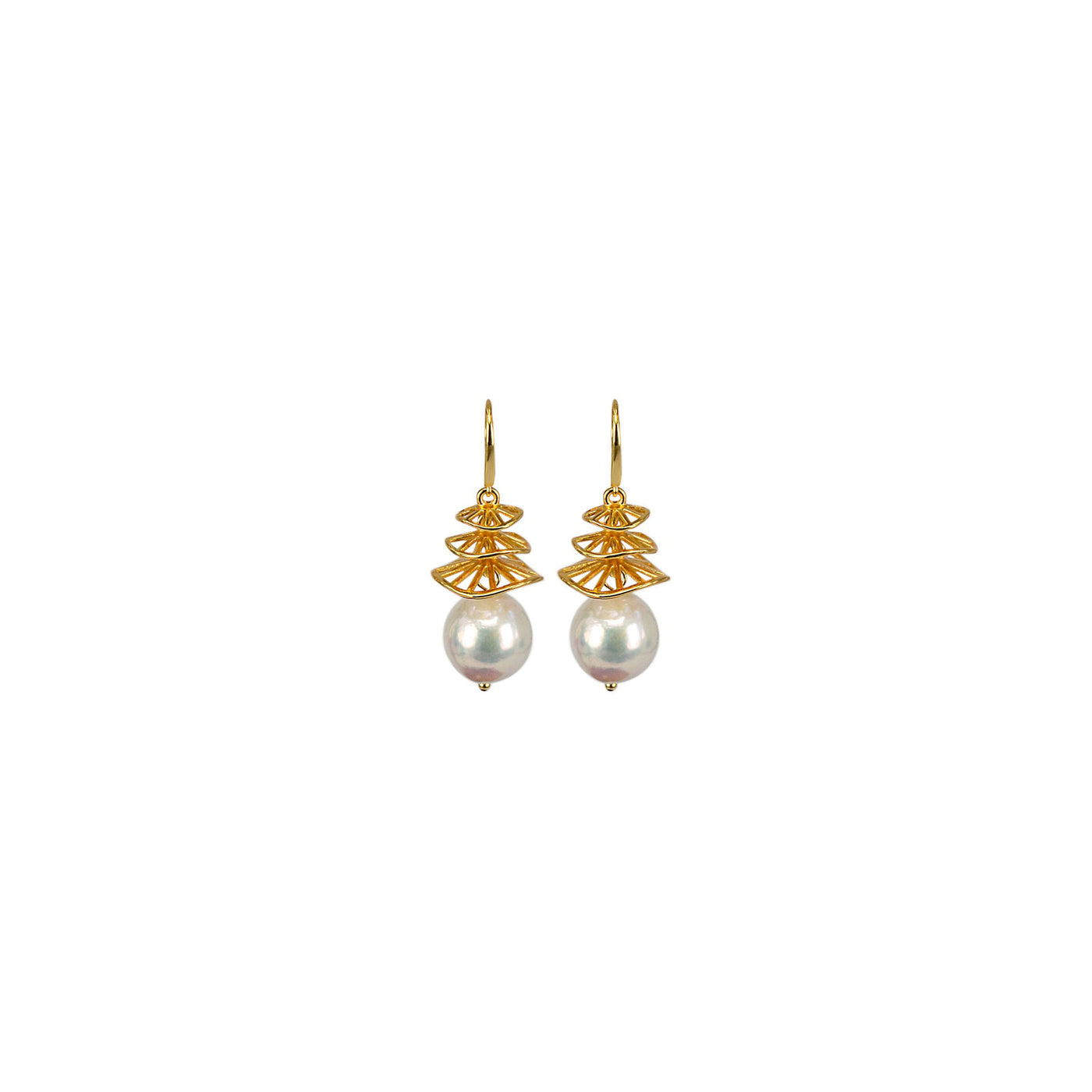 Lotus Pearl Earring | Angela Jewellery Australia