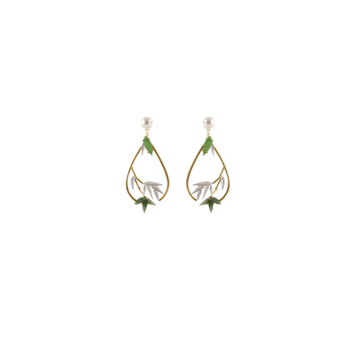 Palace Bamboo Jade Earring | Angela Jewellery Australia