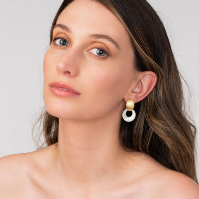 Rhythm Mother of Pearl Earring | Angela Jewellery Australia