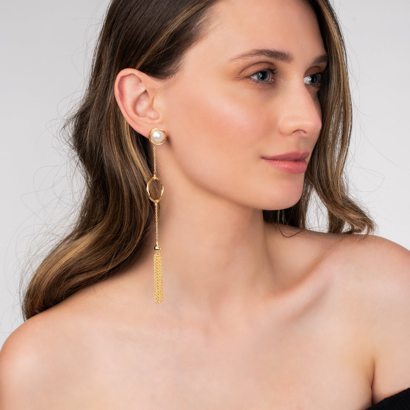 Saint Circle Tassel Earring | Angela Jewellery Australia