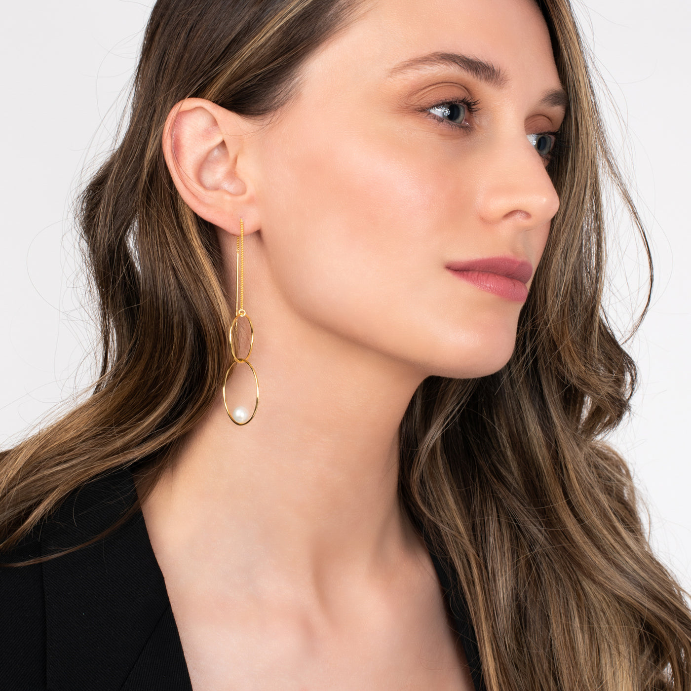 Shadow Pearl Earring | Angela Jewellery Australia