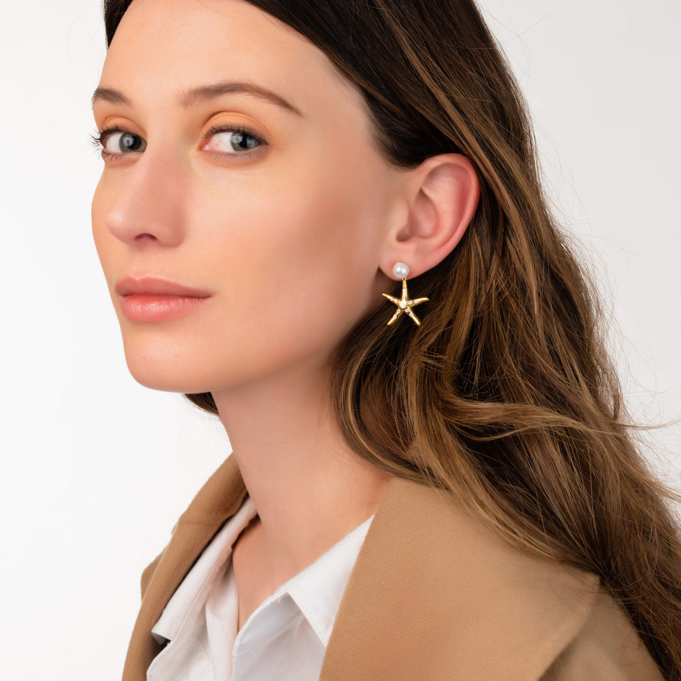 Starfish Pearl Earring | Angela Jewellery Australia