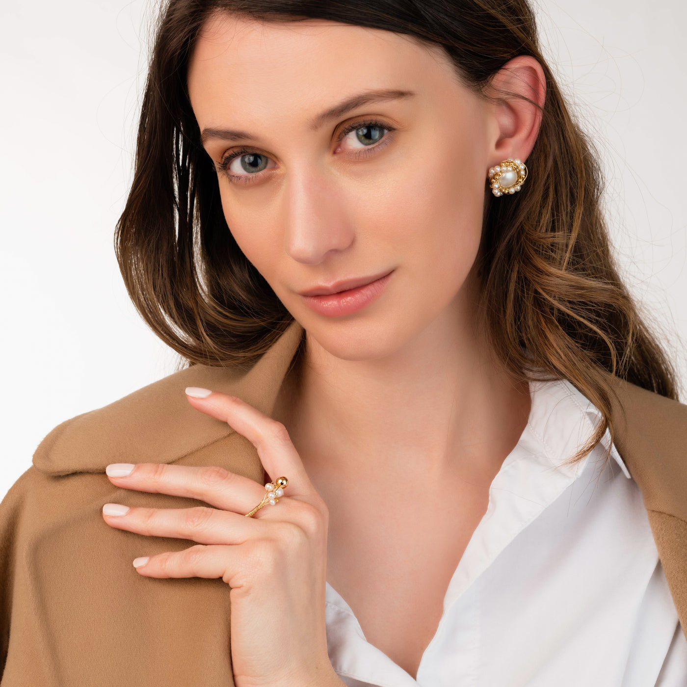 Twinne Sister Pearl Earring | Angela Jewellery Australia