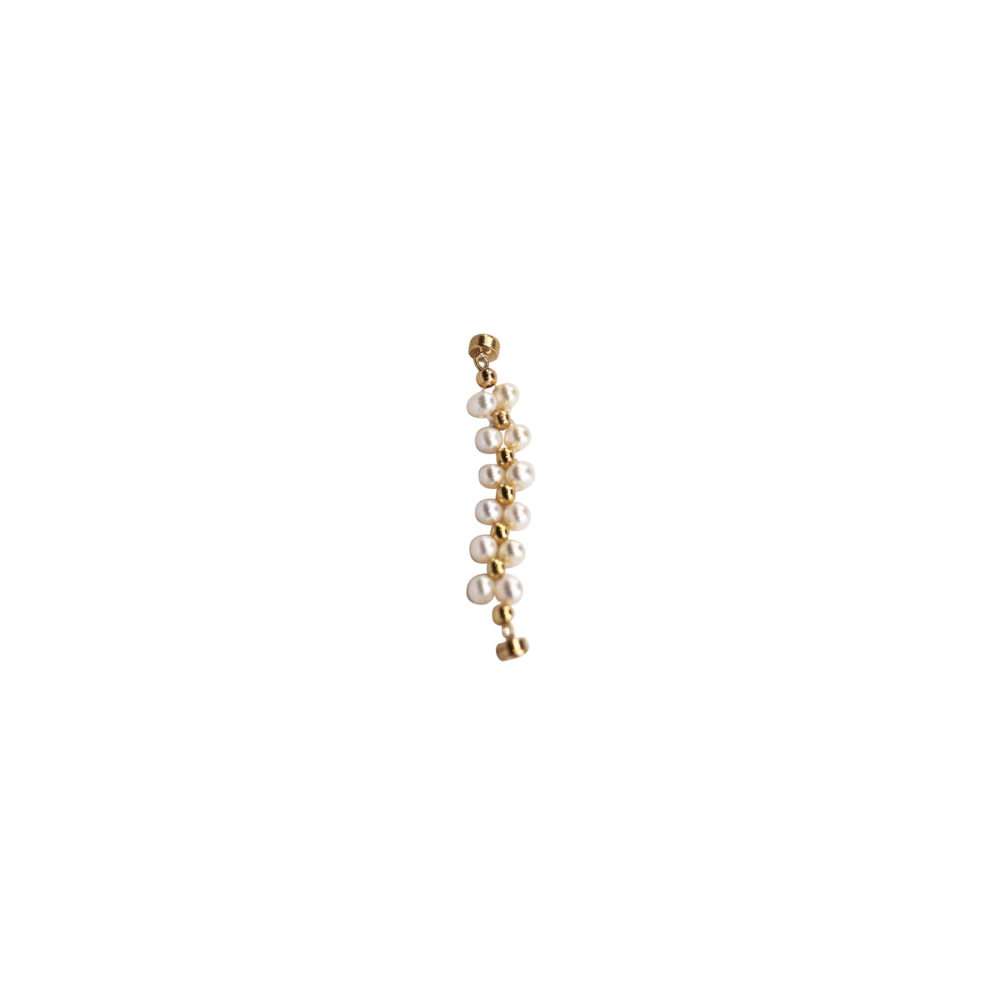 Teanna Double Pearl Earring - Magnetic | Angela Jewellery Australia