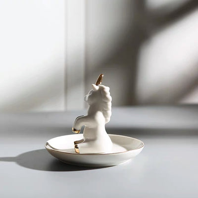 Unicorn Design Ceramic Storage Tray | Angela Jewellery Australia