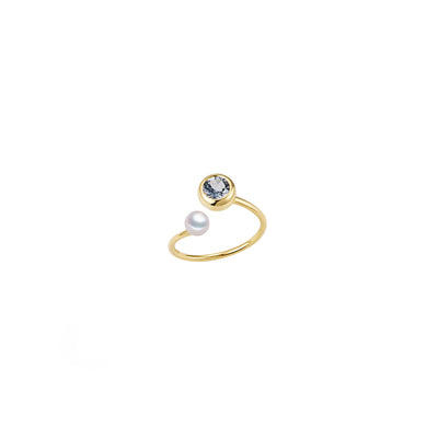 Birth Stone Aquamarine Ring | Angela Jewellery Australia