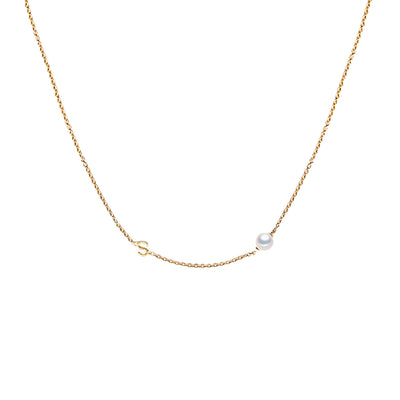 Initial Letter S Necklace | Angela Jewellery Australia