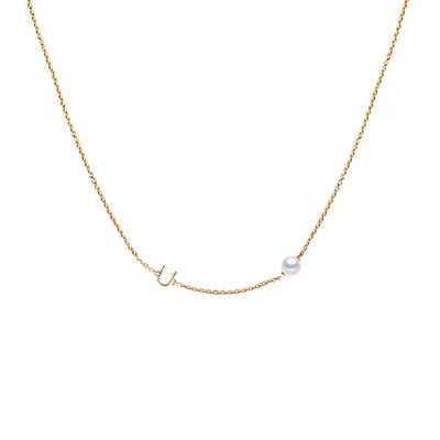 Initial Letter U Necklace | Angela Jewellery Australia